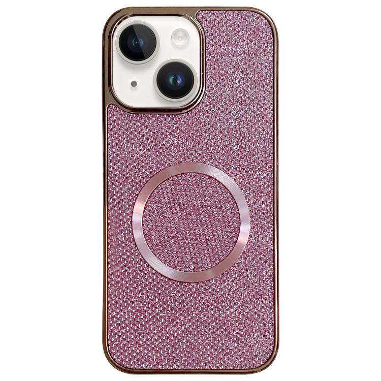 Electroplating PC Glitter Grain MagSafe Phone Case