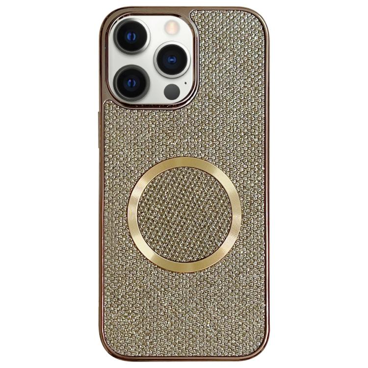Electroplating PC Glitter Grain MagSafe Phone Case