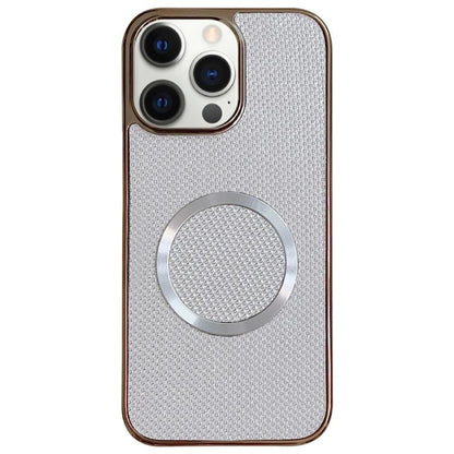 Electroplating PC Glitter Grain MagSafe Phone Case, For iPhone 13, For iPhone 12, For iPhone 12 Pro Max, For iPhone 12 Pro
