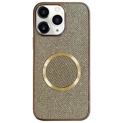 Electroplating PC Glitter Grain MagSafe Phone Case, For iPhone 11 Pro Max, For iPhone 11, For iPhone 11 Pro