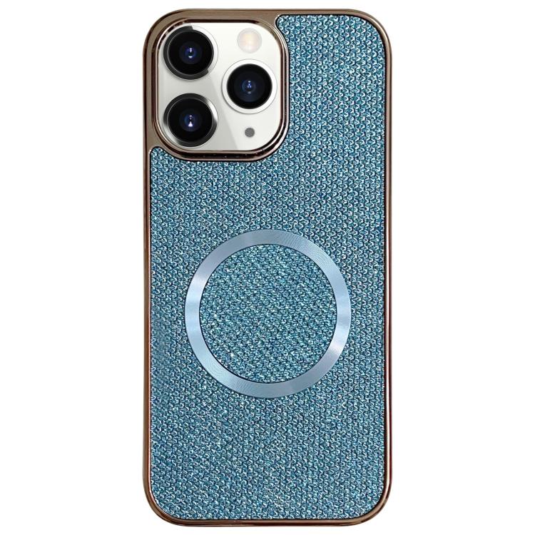 Electroplating PC Glitter Grain MagSafe Phone Case, For iPhone 11 Pro Max, For iPhone 11, For iPhone 11 Pro