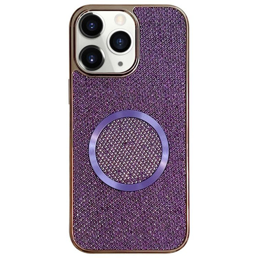 Electroplating PC Glitter Grain MagSafe Phone Case