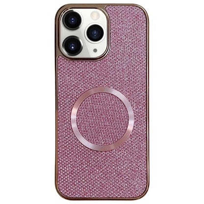 Electroplating PC Glitter Grain MagSafe Phone Case, For iPhone 11 Pro Max, For iPhone 11, For iPhone 11 Pro