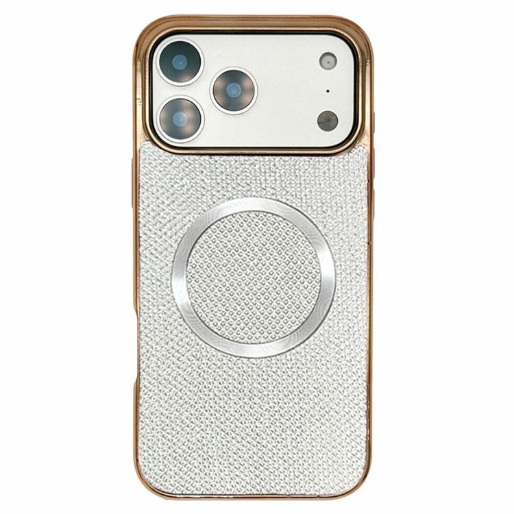 Electroplating PC Glitter Grain MagSafe Phone Case, For iPhone 18 Pro / 17 Pro, For iPhone 18 Pro Max/17 Pro Max, For iPhone 16 Pro Max, For iPhone 16 Pro