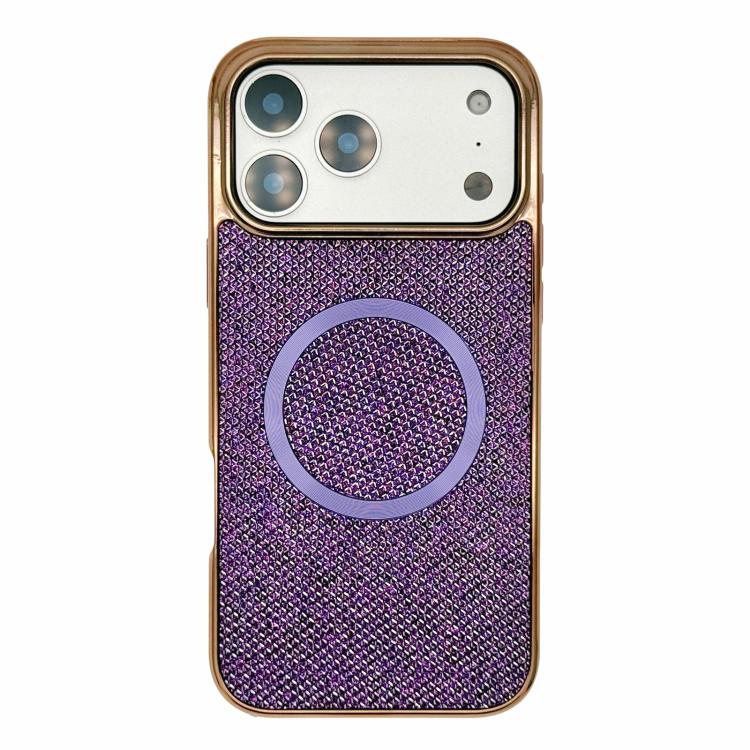 Electroplating PC Glitter Grain MagSafe Phone Case, For iPhone 18 Pro / 17 Pro, For iPhone 18 Pro Max/17 Pro Max, For iPhone 16 Pro Max, For iPhone 16 Pro