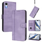 Line Splicing Buckle Retro Leather Phone Case, For iPhone X / XS, For iPhone XR, For iPhone XS Max