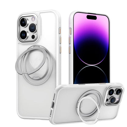 Gear 360 Rotation MagSafe Holder Phone Case, For iPhone 17e / 16e, For iPhone 16 Pro Max, For iPhone 16 Pro, For iPhone 16, For iPhone 15 Pro Max, For iPhone 15 Pro, For iPhone 15 Plus / 14 Plus, For iPhone 15