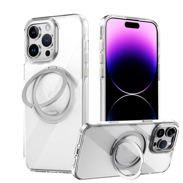 Gear 360 Rotation MagSafe Holder Phone Case, For iPhone 17e / 16e, For iPhone 16 Pro Max, For iPhone 16 Pro, For iPhone 16, For iPhone 15 Pro Max, For iPhone 15 Pro, For iPhone 15 Plus / 14 Plus, For iPhone 15