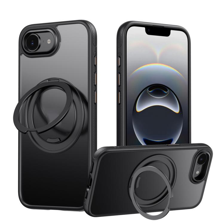 Gear 360 Rotation MagSafe Holder Phone Case, For iPhone 17e / 16e, For iPhone 16 Pro Max, For iPhone 16 Pro, For iPhone 16, For iPhone 15 Pro Max, For iPhone 15 Pro, For iPhone 15 Plus / 14 Plus, For iPhone 15