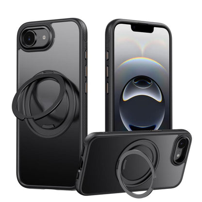 Gear 360 Rotation MagSafe Holder Phone Case, For iPhone 17e / 16e, For iPhone 16 Pro Max, For iPhone 16 Pro, For iPhone 16, For iPhone 15 Pro Max, For iPhone 15 Pro, For iPhone 15 Plus / 14 Plus, For iPhone 15