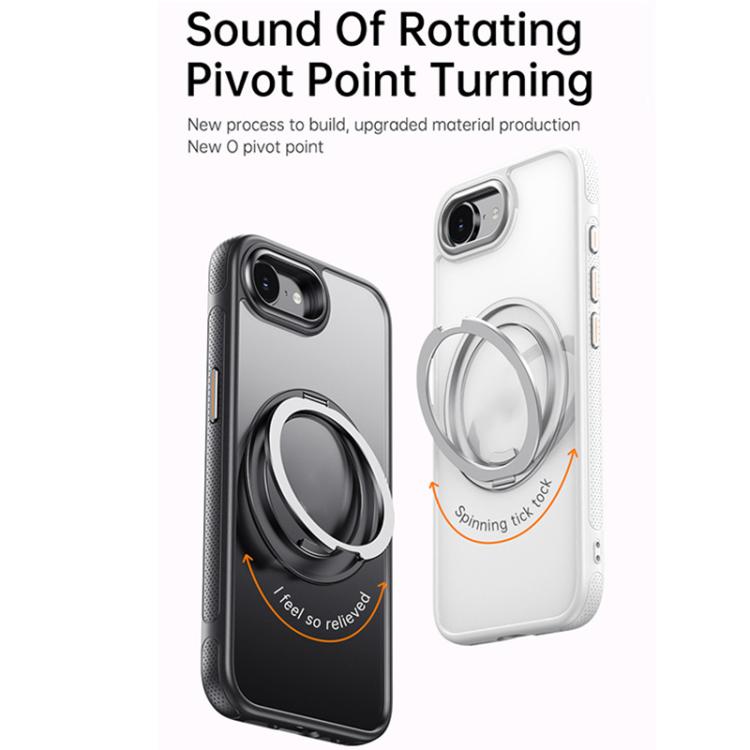 Gear 360 Rotation MagSafe Holder Phone Case, For iPhone 17e / 16e, For iPhone 16 Pro Max, For iPhone 16 Pro, For iPhone 16, For iPhone 15 Pro Max, For iPhone 15 Pro, For iPhone 15 Plus / 14 Plus, For iPhone 15