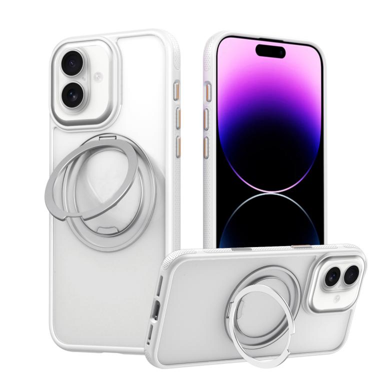 Gear 360 Rotation MagSafe Holder Phone Case, For iPhone 17e / 16e, For iPhone 16 Pro Max, For iPhone 16 Pro, For iPhone 16, For iPhone 15 Pro Max, For iPhone 15 Pro, For iPhone 15 Plus / 14 Plus, For iPhone 15