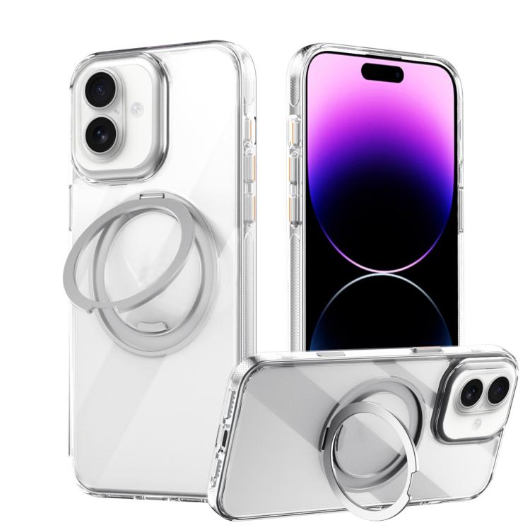 Gear 360 Rotation MagSafe Holder Phone Case, For iPhone 17e / 16e, For iPhone 16 Pro Max, For iPhone 16 Pro, For iPhone 16, For iPhone 15 Pro Max, For iPhone 15 Pro, For iPhone 15 Plus / 14 Plus, For iPhone 15