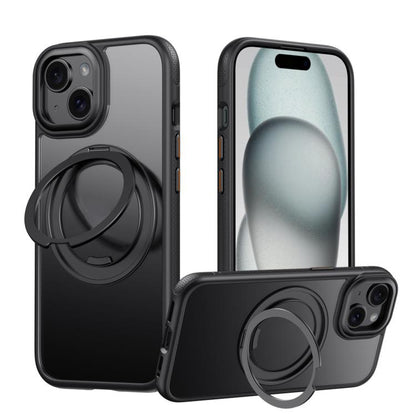Gear 360 Rotation MagSafe Holder Phone Case, For iPhone 17e / 16e, For iPhone 16 Pro Max, For iPhone 16 Pro, For iPhone 16, For iPhone 15 Pro Max, For iPhone 15 Pro, For iPhone 15 Plus / 14 Plus, For iPhone 15