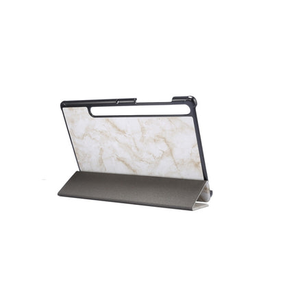 Marble Texture Pattern Horizontal Flip Leather Case, with Three-folding Holder & Sleep / Wake-up Function