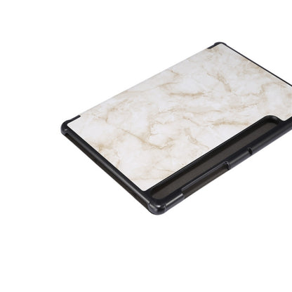 Marble Texture Pattern Horizontal Flip Leather Case, with Three-folding Holder & Sleep / Wake-up Function