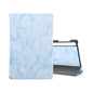 Marble Texture Pattern Horizontal Flip Leather Case, with Three-folding Holder & Sleep / Wake-up Function