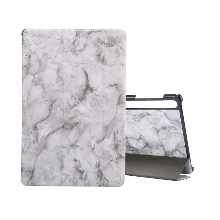 Marble Texture Pattern Horizontal Flip Leather Case, with Three-folding Holder & Sleep / Wake-up Function