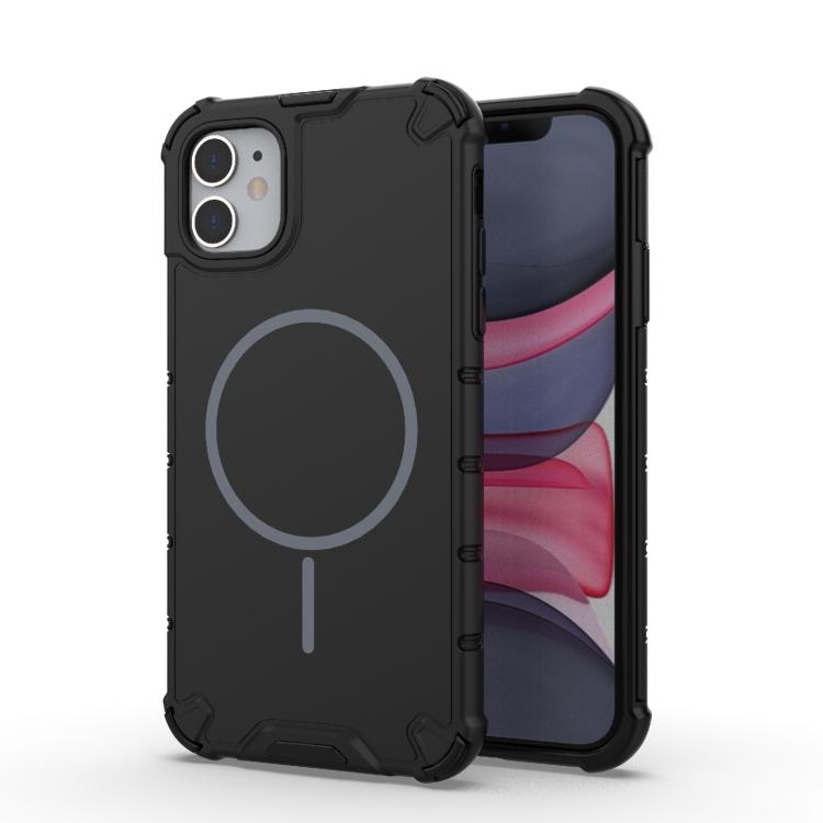 Grating Solid Color MagSafe Magnetic Phone Case, For iPhone 11 Pro Max, For iPhone 11