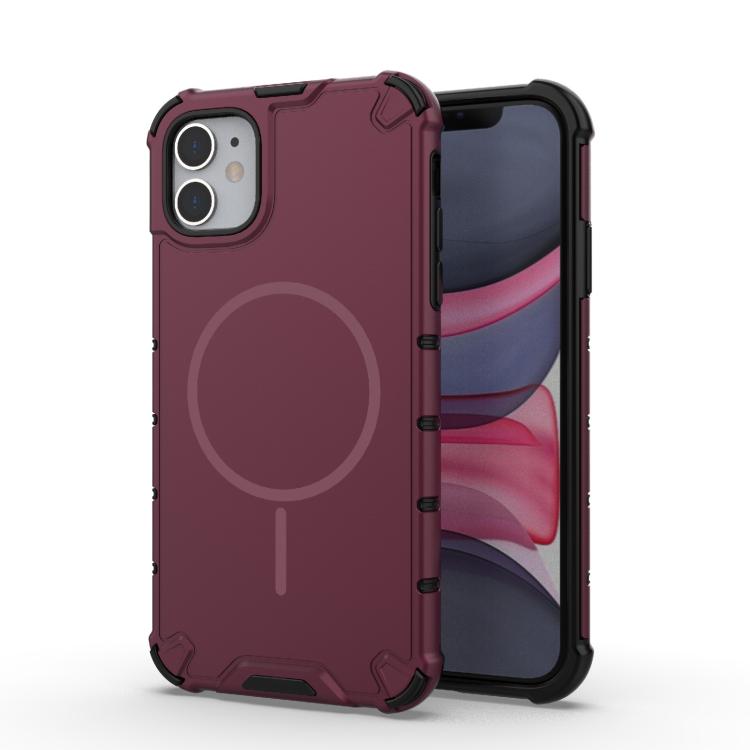 Grating Solid Color MagSafe Magnetic Phone Case, For iPhone 11 Pro Max, For iPhone 11