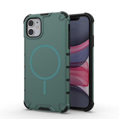 Grating Solid Color MagSafe Magnetic Phone Case, For iPhone 11 Pro Max, For iPhone 11