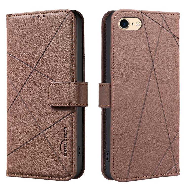 Geometric Pattern RFID Leather Phone Case, For iPhone 6 / 7 / 8 / SE, For iPhone 13 Pro Max, For iPhone 13 Pro, For iPhone 12 / 12 Pro