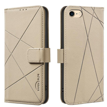 Geometric Pattern RFID Leather Phone Case, For iPhone 6 / 7 / 8 / SE, For iPhone 13 Pro Max, For iPhone 13 Pro, For iPhone 12 / 12 Pro