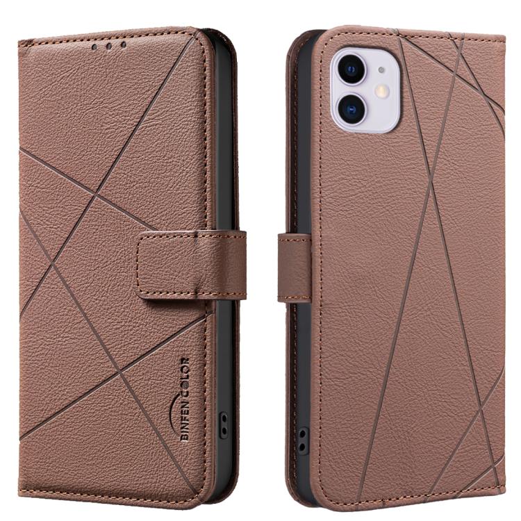 Geometric Pattern RFID Leather Phone Case, For iPhone 12 Pro Max, For iPhone 11 Pro Max, For iPhone 11, For iPhone 11 Pro
