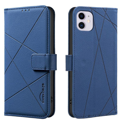 Geometric Pattern RFID Leather Phone Case, For iPhone 12 Pro Max, For iPhone 11 Pro Max, For iPhone 11, For iPhone 11 Pro