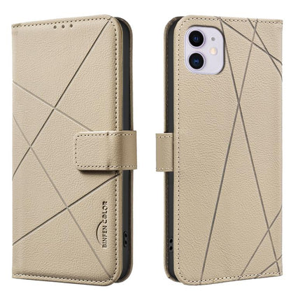Geometric Pattern RFID Leather Phone Case, For iPhone 6 / 7 / 8 / SE, For iPhone 13 Pro Max, For iPhone 13 Pro, For iPhone 12 / 12 Pro