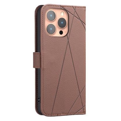 Geometric Pattern RFID Leather Phone Case, For iPhone 12 Pro Max, For iPhone 11 Pro Max, For iPhone 11, For iPhone 11 Pro