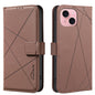 Geometric Pattern RFID Leather Phone Case, For iPhone 15, For iPhone 13 / 14, For iPhone 14 Pro, For iPhone 14 Pro Max