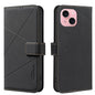 Geometric Pattern RFID Leather Phone Case, For iPhone 15, For iPhone 13 / 14, For iPhone 14 Pro, For iPhone 14 Pro Max