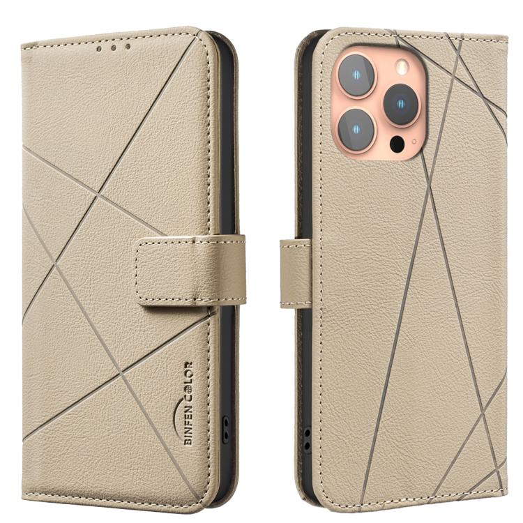 Geometric Pattern RFID Leather Phone Case, For iPhone 16e, For iPhone 16 Pro Max, For iPhone 16 Pro, For iPhone 16 Plus