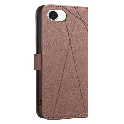 Geometric Pattern RFID Leather Phone Case, For iPhone 16e, For iPhone 16 Pro Max, For iPhone 16 Pro, For iPhone 16 Plus