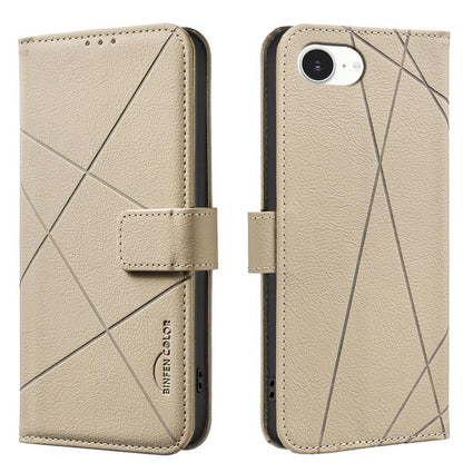 Geometric Pattern RFID Leather Phone Case, For iPhone 16e, For iPhone 16 Pro Max, For iPhone 16 Pro, For iPhone 16 Plus