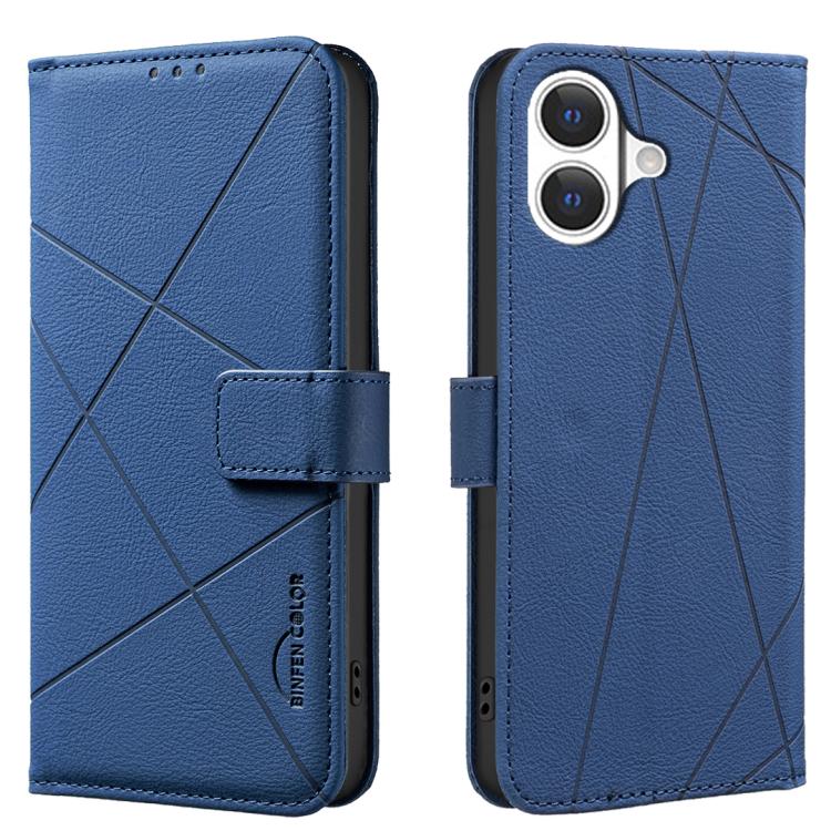 Geometric Pattern RFID Leather Phone Case, For iPhone 17 Pro Max, For iPhone 17 Pro, For iPhone 17, For iPhone Air