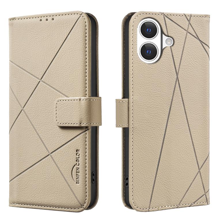 Geometric Pattern RFID Leather Phone Case, For iPhone 17 Pro Max, For iPhone 17 Pro, For iPhone 17, For iPhone Air