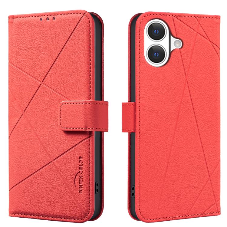 Geometric Pattern RFID Leather Phone Case, For iPhone 17 Pro Max, For iPhone 17 Pro, For iPhone 17, For iPhone Air