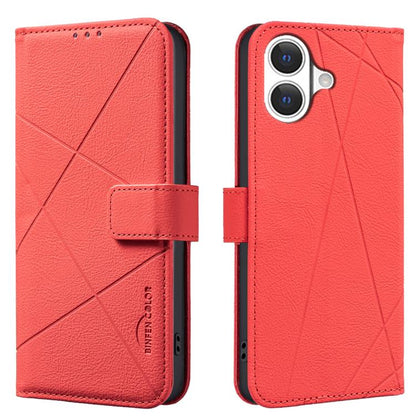 Geometric Pattern RFID Leather Phone Case, For iPhone 17 Pro Max, For iPhone 17 Pro, For iPhone 17, For iPhone Air
