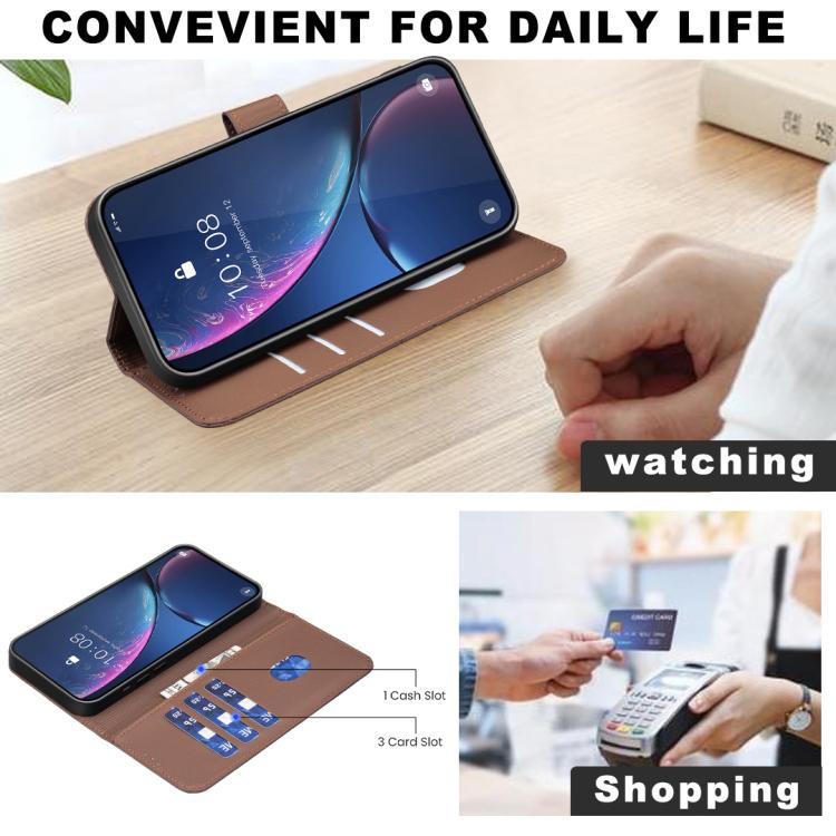 Geometric Pattern RFID Leather Phone Case, For iPhone 18 Pro/17 Pro, For iPhone 18 Pro Max/17 Pro Max, For iPhone 16e / 17e, For iPhone 17