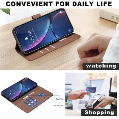 Geometric Pattern RFID Leather Phone Case, For iPhone 18 Pro/17 Pro, For iPhone 18 Pro Max/17 Pro Max, For iPhone 16e / 17e, For iPhone 17