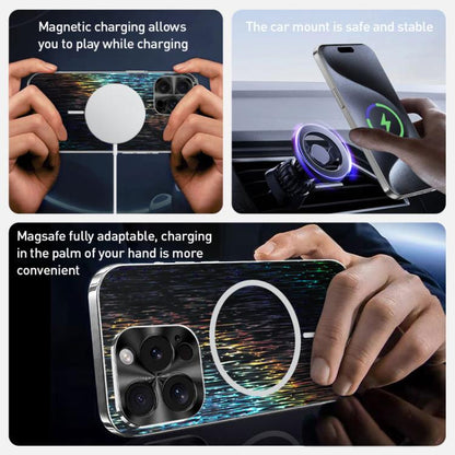 Dazzling Acrylic Shockproof MagSafe Phone Case, For iPhone 15, For iPhone 14, For iPhone 14 Pro, For iPhone 14 Pro Max, For iPhone 13 Pro Max, For iPhone 13 Pro