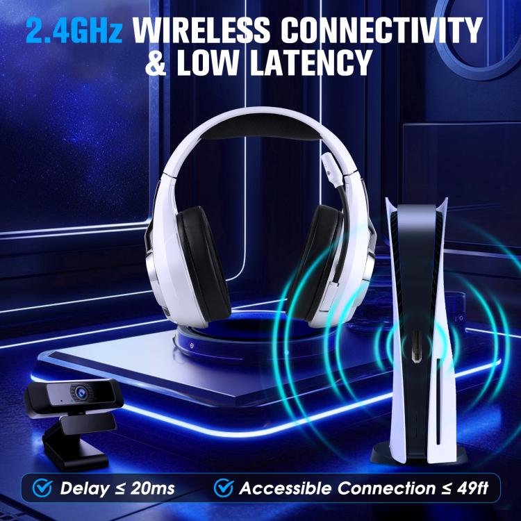 KOTION EACH GS400 Ultra Over Ear Bluetooth Wired 2.4GHz Tri-mode Gaming Headset
