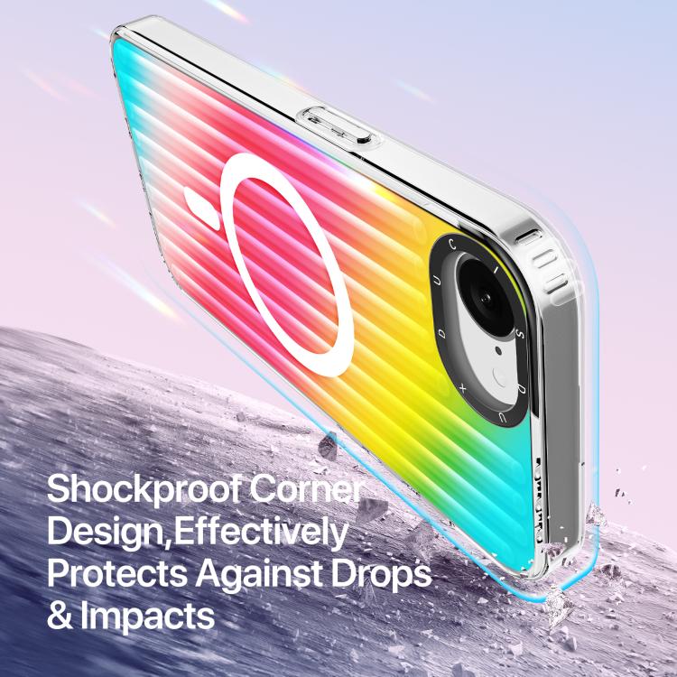 DUX DUCIS ZEST Series Colorful Gradient MagSafe Magnetic Phone Case, For iPhone 16e, For iPhone 16 Pro Max, For iPhone 16 Pro