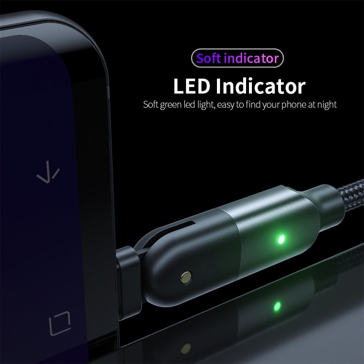 2.4A USB to Micro USB 180 Degree Rotating Elbow Charging Cable, 1.2m Micro USB, 2m Micro USB