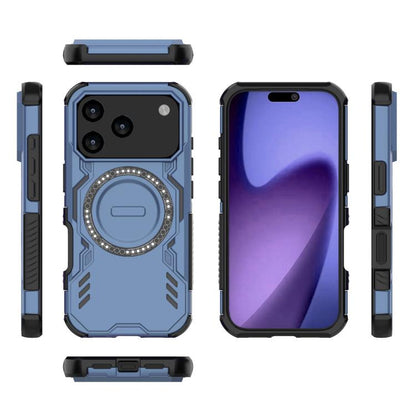 Butterfly Armor MagSafe Magnetic Ring Shockproof Phone Case, For iPhone 18 Pro / 17 Pro, For iPhone 18 Pro Max / 17 Pro Max, For iPhone 17e / 16e, For iPhone 17