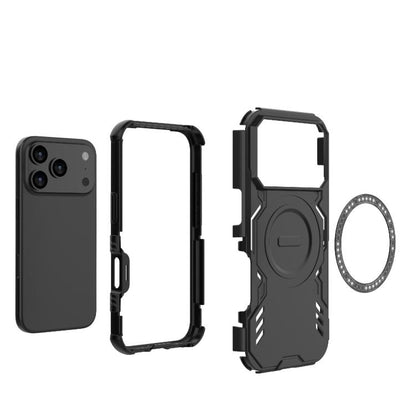 Butterfly Armor MagSafe Magnetic Ring Shockproof Phone Case, For iPhone 18 Pro / 17 Pro, For iPhone 18 Pro Max / 17 Pro Max, For iPhone 17e / 16e, For iPhone 17