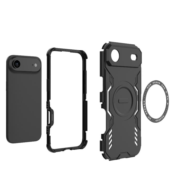 Butterfly Armor MagSafe Magnetic Ring Shockproof Phone Case, For iPhone Air, For iPhone 16 Pro Max, For iPhone 16 Pro, For iPhone 16 Plus