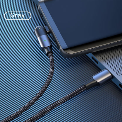 60W 3A USB-C / Type-C to Type-C 180 Degree Rotating Elbow Fast Charging Cable, 1.2m 60W PD, 2m 60W PD